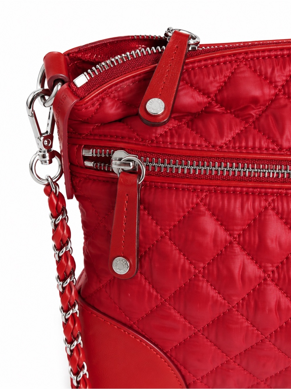MZ Wallace Quilted Cherry Red Crosby Cross body Bag - Picture 5 of 10